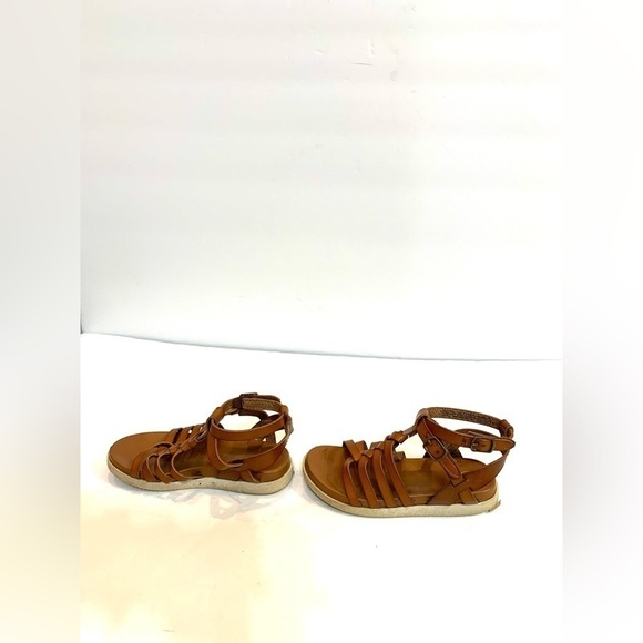 Little Girls Wonder Nation Strappy Brown Sandal Size 10 - Picture 2 of 6